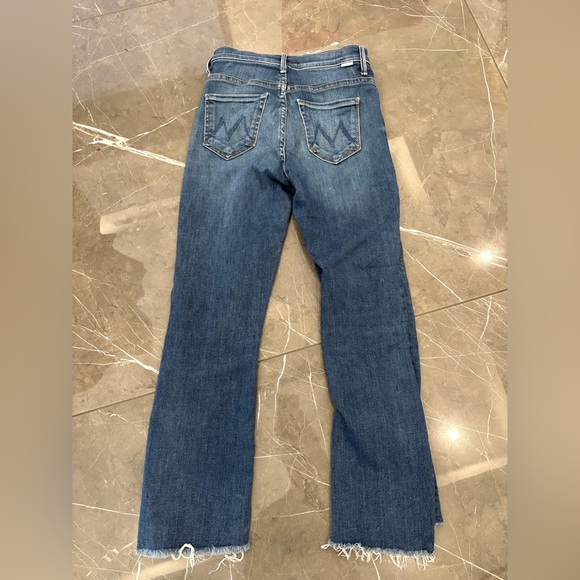 MOTHER Denim - Mother The Insider Crop Step Fray Sweet And Sassy 25 X 25 Blue Jeans